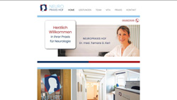 Screenshot Website www.neuropraxis-hof.de